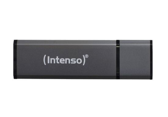 Intenso USB stick AluLine 64 GB,USB 2.0,b 28 MB/s,p 6,5 MB/s, crni