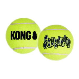  Kong SqueakAir lopta za pse, M, žuta, 3 kom