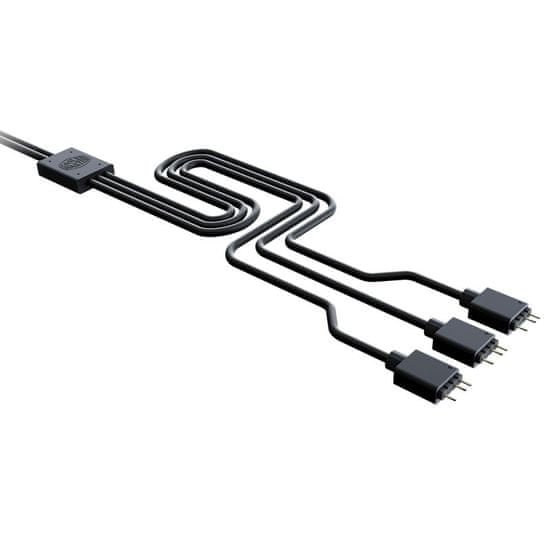Cooler Master A-RGB 1 u 3 razdjelni kabel, 3 pina, 50 cm, crni