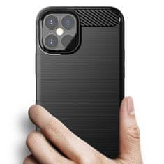 MG Carbon Case Flexible silikonska maska iPhone 12 Pro Max, crno