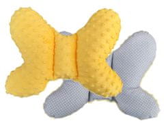 COSING Minky leptir dječji jastuk, žuta