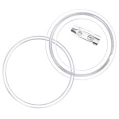 Vidaxl Set gumba za značke sa sigurnosnim iglama 100 kom akrilni 58 mm