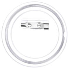 Vidaxl Set gumba za značke sa sigurnosnim iglama 100 kom akrilni 58 mm