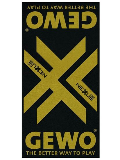 Gewo Nexxus ručnik, 50 x 100 cm, crno-zlatni