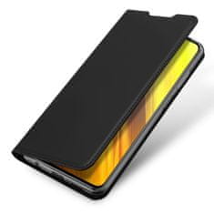 Dux Ducis Skin Pro preklopna kožna maska za Xiaomi Poco M3 / Redmi 9T, crno