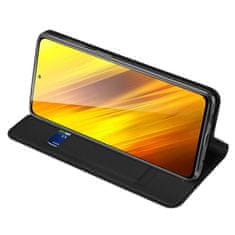 Dux Ducis Skin Pro preklopna kožna maska za Xiaomi Poco M3 / Redmi 9T, crno