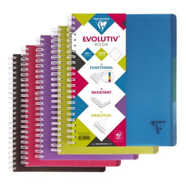 Clairefontaine Evolutiv Book blok, spiralni, karo, A4