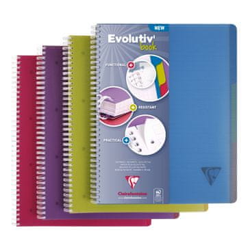 Clairefontaine Evolutiv Book blok, spiralni, crte, A4