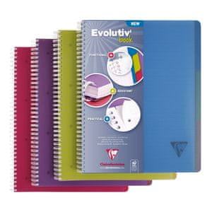  Clairefontaine Evolutiv Book blok, spiralni, crte, A4 