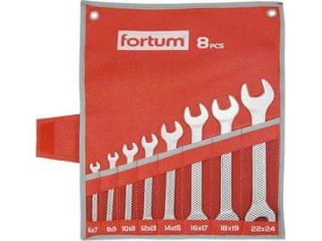 Fortum Set ključeva (4730104) ravni ključevi, set od 8, 6-24 mm, 61CrV5