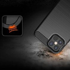 MG Carbon Case Flexible silikonska maska za iPhone 12 mini, crno