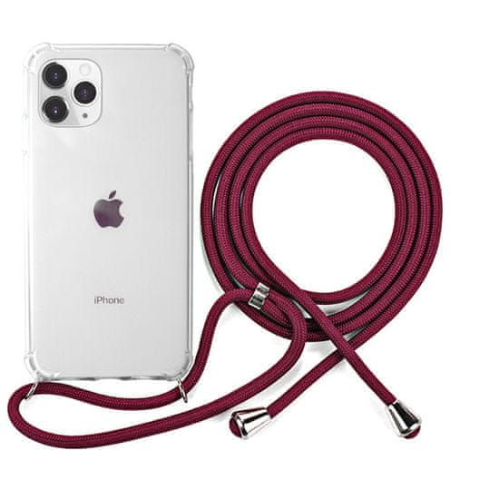 EPICO Nake String Case za iPhone 11 Pro Max, bijela/transparentna/crvena 42510101400006