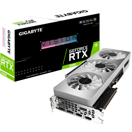 Gigabyte GeForce RTX 3080 VISION OC 10G grafička kartica, 10 GB GDDR6X (GV-N3080VISION OC-10GD)