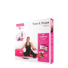 Lanaform Tone & Shape set pomagala za vježbanje, 3 komada, roza