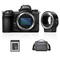 Nikon Z6 bezrcalni fotoaparat, kućište + FTZ adapter + XQD memorijska kartica, 64 GB + torba