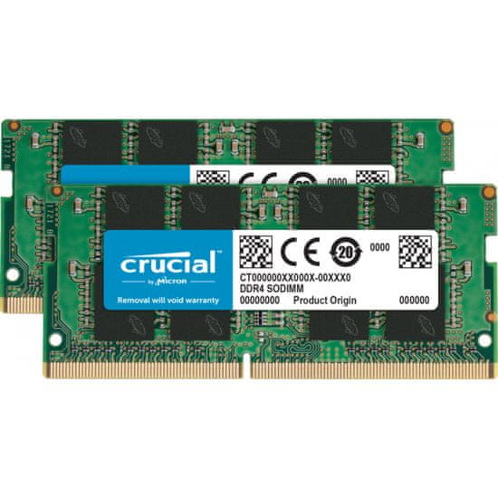 Crucial memorija (RAM), 2 x 8 GB, DDR4, 2666 MT/s, CL19 (CT2K8G4SFRA266)
