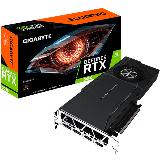 Gigabyte GeForce RTX 3090 TURBO 24G grafička kartica, 24 GB GDDR6X (GV-N3090TURBO-24GD)