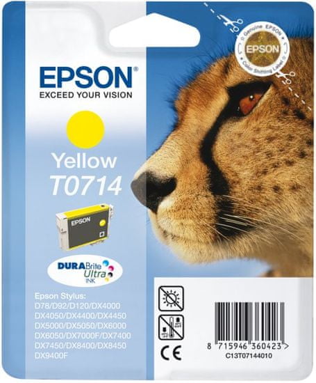 Epson tinta T0714, žuta (C13T07144012)