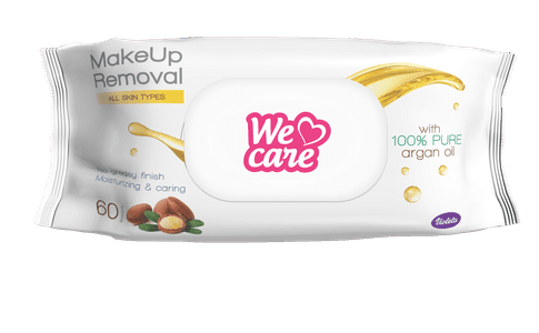Violeta We Care maramice Make Up, s arganovim uljem, vlažne, 60/1