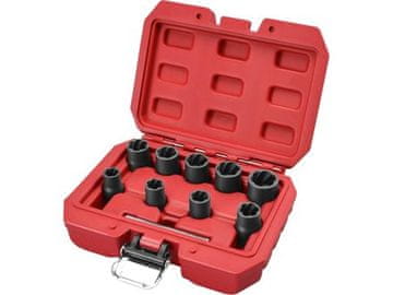 Extol Premium Glava za odvrtanje vijaka i matica (8818141) set od 10 komada, 3/8", 10-19 mm, CrMoV
