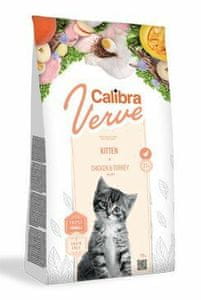  Calibra-Verve Kitten suha hrana za mačiće, s piletinom i puretinom, bez žitarica, 750 g 