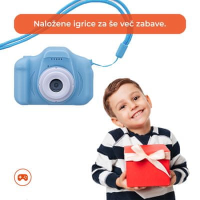 Forever SKC-100 dječji fotoaparat s kamerom, plavi | MALL.HR