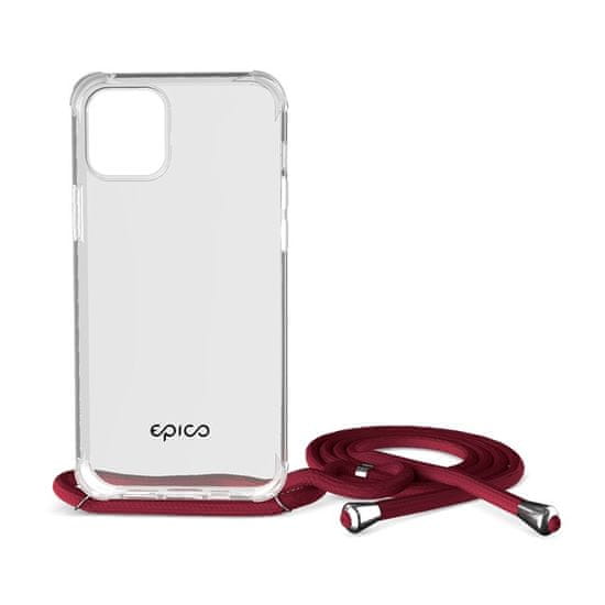 EPICO Nake String Case zaštitna maska za iPhone 12 mini, bijela, prozirna/crvena