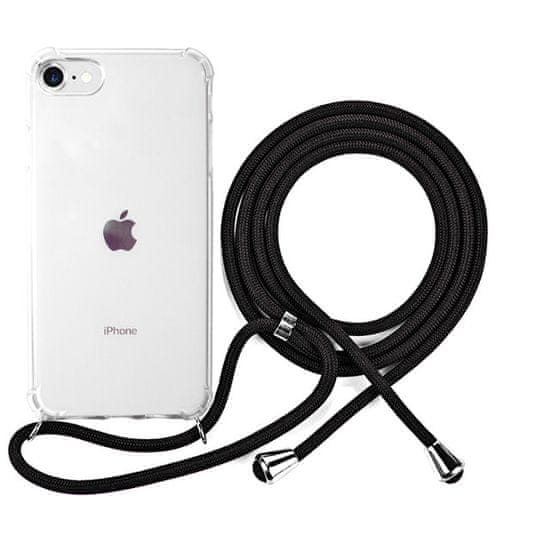 EPICO Nake String Case zaštitna maska za iPhone 7/8/SE, bijela, prozirna/crna