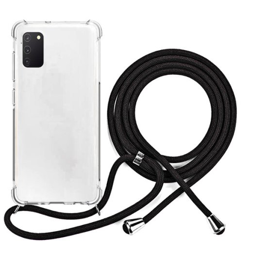 EPICO Nake String Case zaštitna maska za Galaxy A41, bijela, prozirna/crna