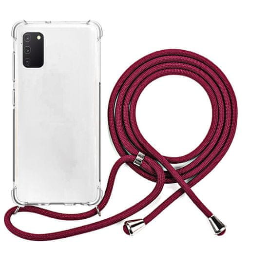 EPICO Nake String Case zaštitna maska za Galaxy A41, bijela, prozirna/crvena