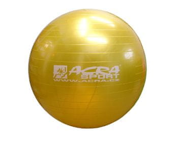 ACRAsport Gimnastička lopta 650 mm žuta S3215