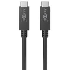 Goobay USB-C kabel za punjenje, 100 W, 1 m, crna