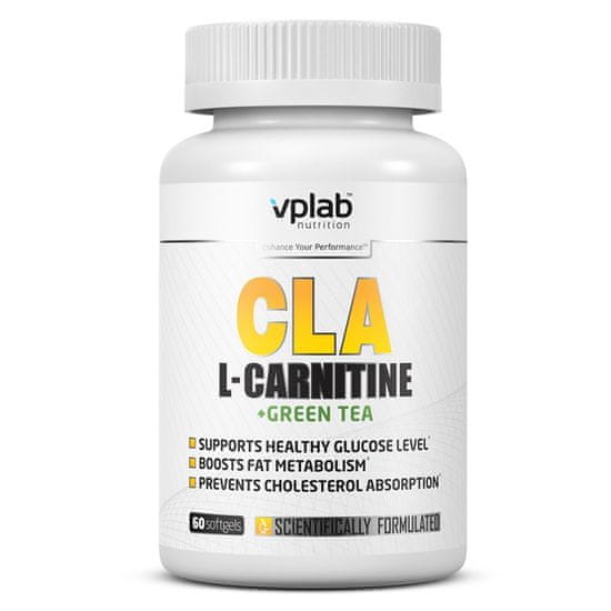 VPLAB CLA & L-Carnitine + Green Tea, 60 kapsula