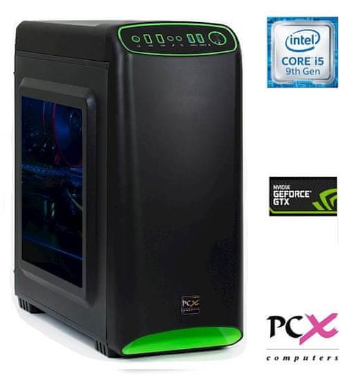 PCX Exact Gamer S3.2 stolno računalo, crno-zeleno
