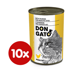 Dibaq Don Gato konzerva za mačke s peradi, 10x 415 g