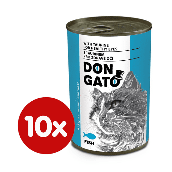 Dibaq Don Gato konzerva za mačke s ribom, 10x 415 g