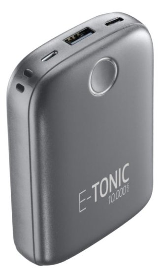CellularLine E-TONIC 10 000 HD prijenosna baterija, crna