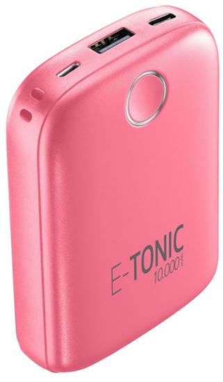 CellularLine  E-TONIC 10 000 HD prijenosna baterija, roza