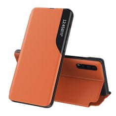 MG Eco Leather View preklopna maska za Huawei P40 Lite, naranča
