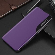 MG Eco Leather View preklopna maska za Huawei P40, ljubičasta