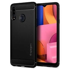 Spigen Rugged Armor silikonska maska za Samsung Galaxy A20s, crno