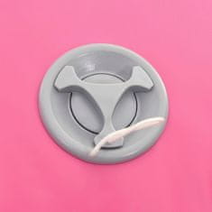 Vidaxl Gimnastički valjak na napuhavanje s crpkom 120x75 cm PVC rozi