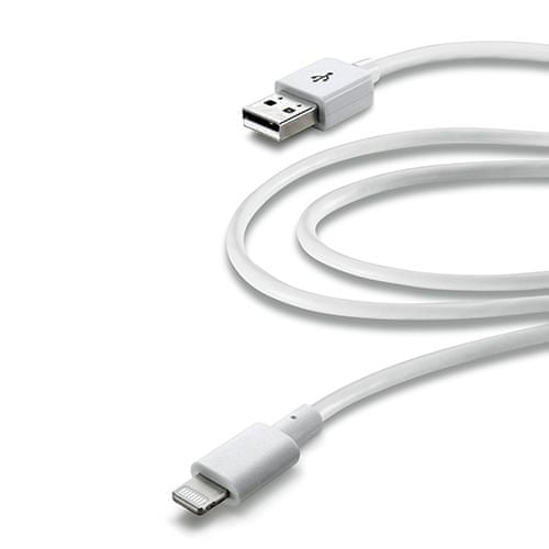 CellularLine USB kabel, Lightning konektor, 2m, bijela