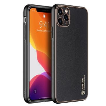 Dux Ducis Yolo kožna maska iPhone 12 Pro Max, crno