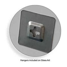 Innova Krvava srca Cvijeće Staklena umjetnost 60x80