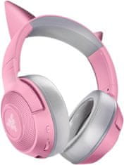 Razer Kraken BT Kitty gaming slušalica, roza