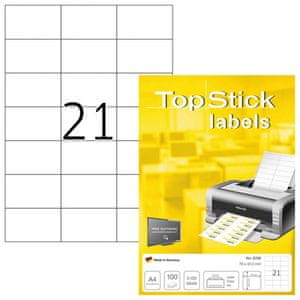   Herma Top Stick 8708 naljepnice, 70 x 42,3 mm, bijele, 100/1 