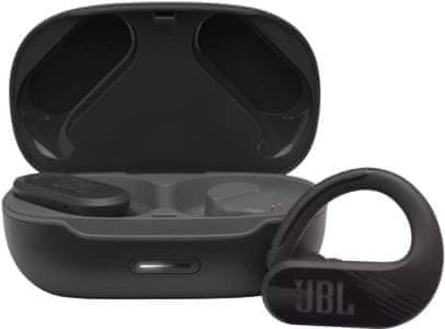 bežične kvalitetne slušalice JBL Endurance Peak II Sports Bluetooth 5.0 Dvostruko uparivanje IPX7 Kutija za vodu i znoj 4 punjenja Posljednjih 6 sati punjenja Dizajn slušalica s upravljanjem osjetljivim na dodir Dizajn s Powerhook JBL čistim bas zvučnim dinamičkim zvučnicima od 10 mm