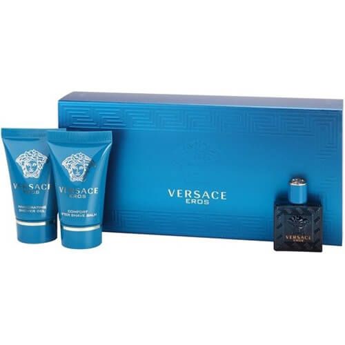 Versace Eros toaletna voda, 5 ml + balzam poslije brijanja, 25 ml + gel za tuširanje, 25 ml