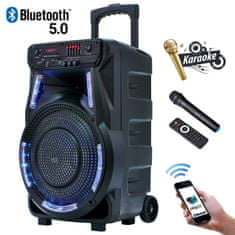 Manta SPK5033 karaoke zvučni sustav, Bluetooth 5.0, Disco LED svjetla